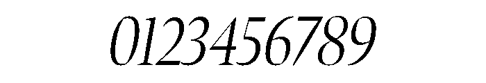 Bennet Banner Extra Condensed Light Italic Font OTHER CHARS