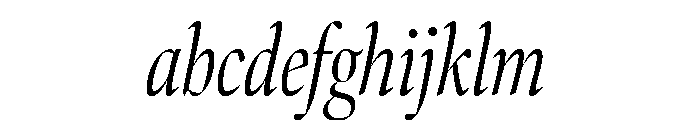Bennet Banner Extra Condensed Light Italic FONT