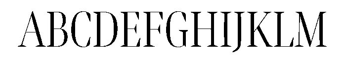 Bennet Banner Extra Condensed Light Font UPPERCASE