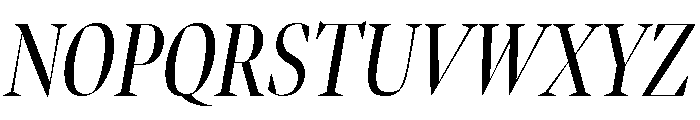 Bennet Banner Extra Condensed Regular Italic Font UPPERCASE