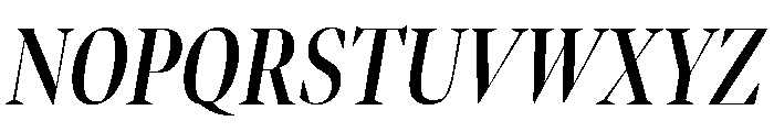 Bennet Banner Extra Condensed Semi Bold Italic Font UPPERCASE