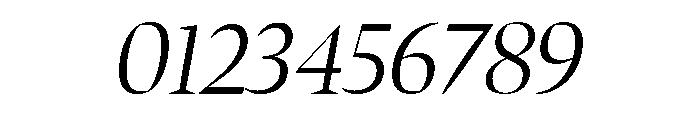 Bennet Banner Light Italic Font OTHER CHARS