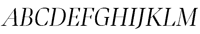 Bennet Banner Light Italic Font UPPERCASE