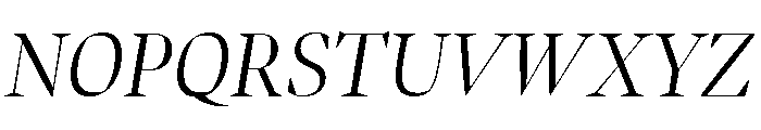 Bennet Banner Light Italic Font UPPERCASE