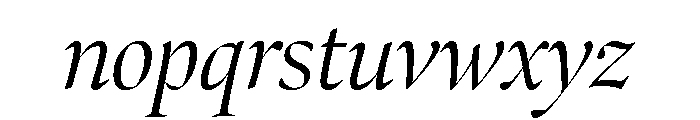 Bennet Banner Light Italic Font LOWERCASE