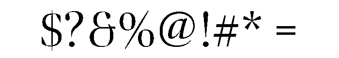 Bennet Banner Light Font OTHER CHARS