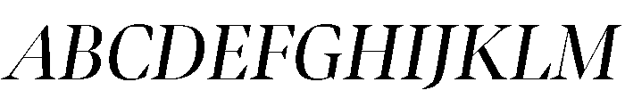 Bennet Banner Regular Italic Font UPPERCASE