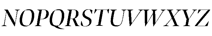 Bennet Banner Regular Italic Font UPPERCASE