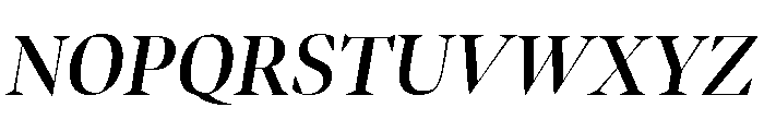 Bennet Banner Semi Bold Italic Font UPPERCASE