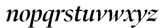 Bennet Banner Semi Bold Italic Font LOWERCASE