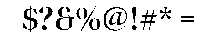 Bennet Banner Semi Bold Font OTHER CHARS