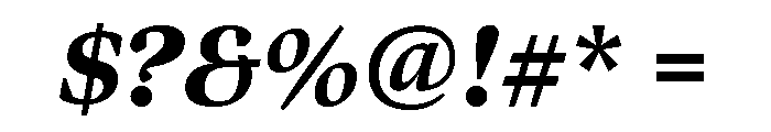 Bennet Display Black Italic Font OTHER CHARS