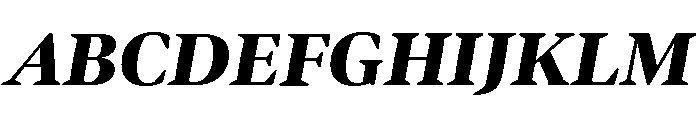 Bennet Display Black Italic Font UPPERCASE