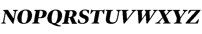 Bennet Display Black Italic Font UPPERCASE
