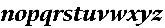 Bennet Display Black Italic Font LOWERCASE
