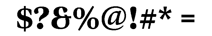 Bennet Display Black Font OTHER CHARS