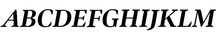 Bennet Display Bold Italic Font UPPERCASE