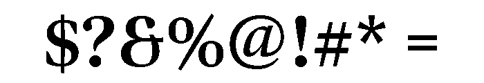 Bennet Display Bold Font OTHER CHARS