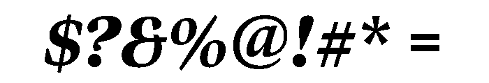 Bennet Display Condensed Black Italic Font OTHER CHARS