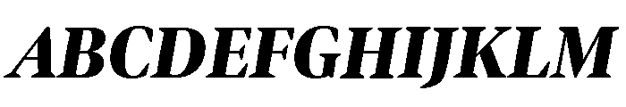Bennet Display Condensed Black Italic Font UPPERCASE