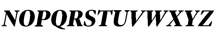 Bennet Display Condensed Black Italic Font UPPERCASE