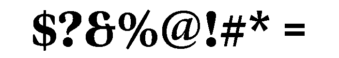 Bennet Display Condensed Black Font OTHER CHARS