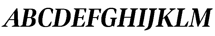 Bennet Display Condensed Bold Italic Font UPPERCASE