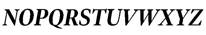 Bennet Display Condensed Bold Italic Font UPPERCASE
