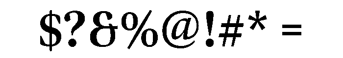 Bennet Display Condensed Bold Font OTHER CHARS