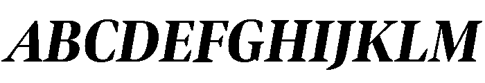 Bennet Display Condensed Extra Bold Italic Font UPPERCASE