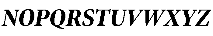 Bennet Display Condensed Extra Bold Italic Font UPPERCASE