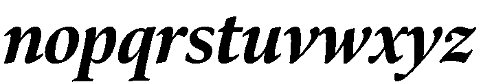 Bennet Display Condensed Extra Bold Italic Font LOWERCASE