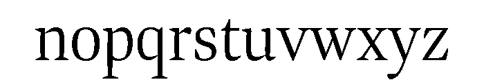 Bennet Display Condensed Light Font LOWERCASE