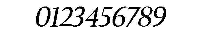 Bennet Display Condensed Regular Italic Font OTHER CHARS
