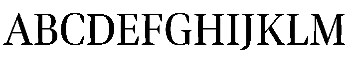 Bennet Display Condensed Regular Font UPPERCASE