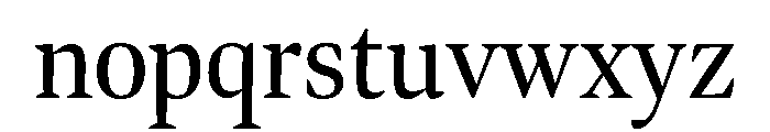Bennet Display Condensed Regular Font LOWERCASE