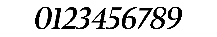Bennet Display Condensed Semi Bold Italic Font OTHER CHARS