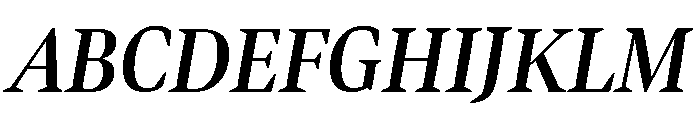 Bennet Display Condensed Semi Bold Italic Font UPPERCASE