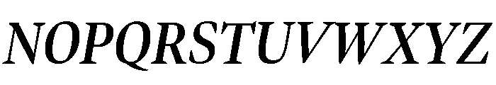 Bennet Display Condensed Semi Bold Italic Font UPPERCASE