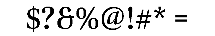 Bennet Display Condensed Semi Bold Font OTHER CHARS