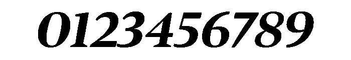 Bennet Display Extra Bold Italic Font OTHER CHARS