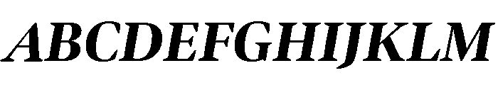 Bennet Display Extra Bold Italic Font UPPERCASE