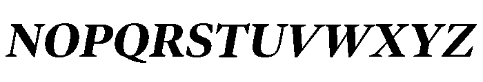 Bennet Display Extra Bold Italic Font UPPERCASE