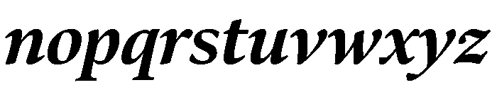 Bennet Display Extra Bold Italic Font LOWERCASE