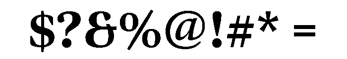 Bennet Display Extra Bold Font OTHER CHARS