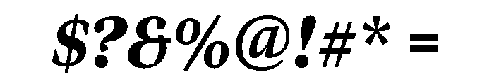 Bennet Display Extra Condensed Black Italic Font OTHER CHARS