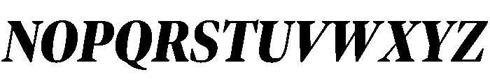 Bennet Display Extra Condensed Black Italic Font UPPERCASE