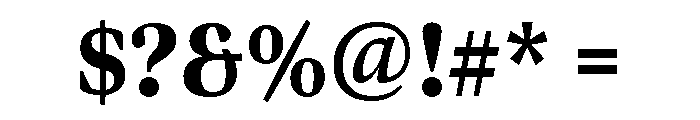 Bennet Display Extra Condensed Black Font OTHER CHARS