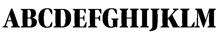 Bennet Display Extra Condensed Black Font UPPERCASE
