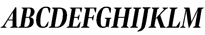 Bennet Display Extra Condensed Bold Italic Font UPPERCASE